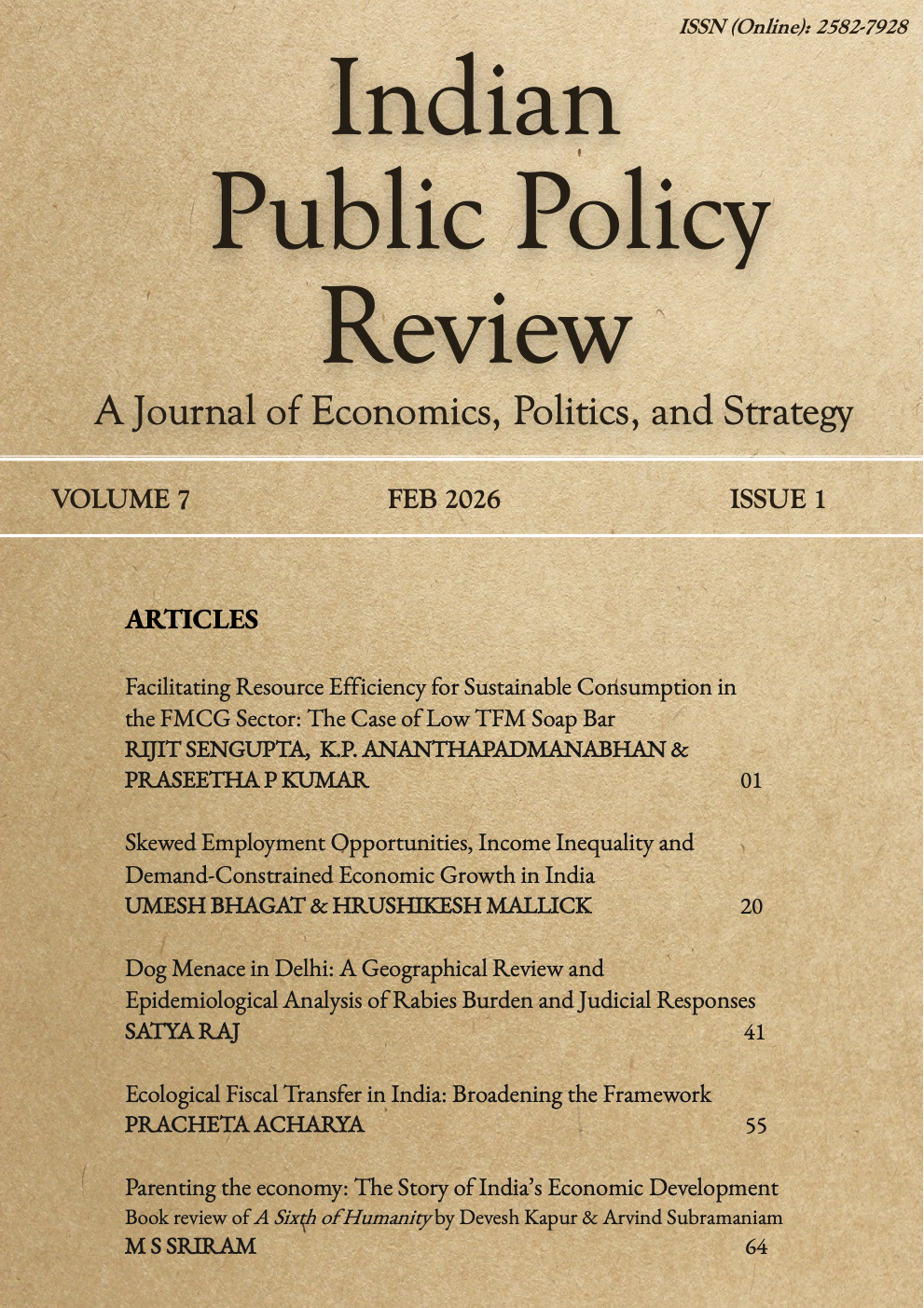 IPPR Vol. 7 No. 1 (2026) Cover